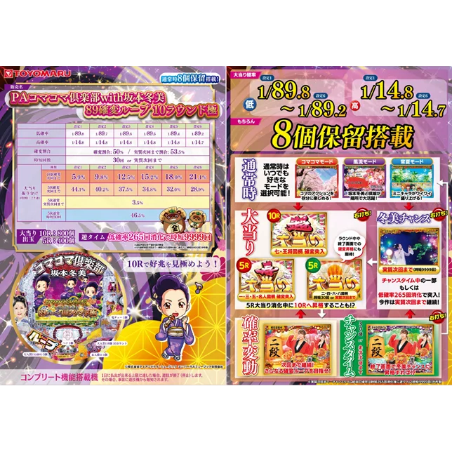 台間説明書（遊技説明）