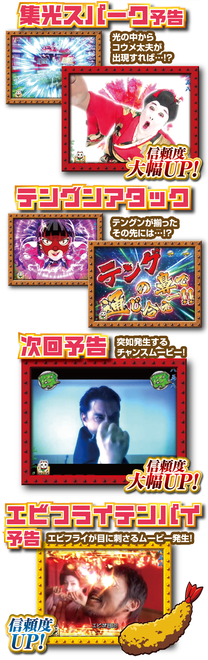 集光スパーク予告　テングンアタック　次回予告　エブフライテンパイ予告
